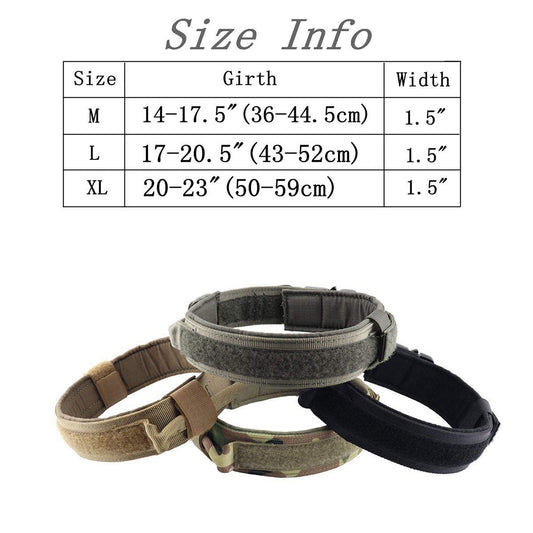 Military Styled Dog Collar